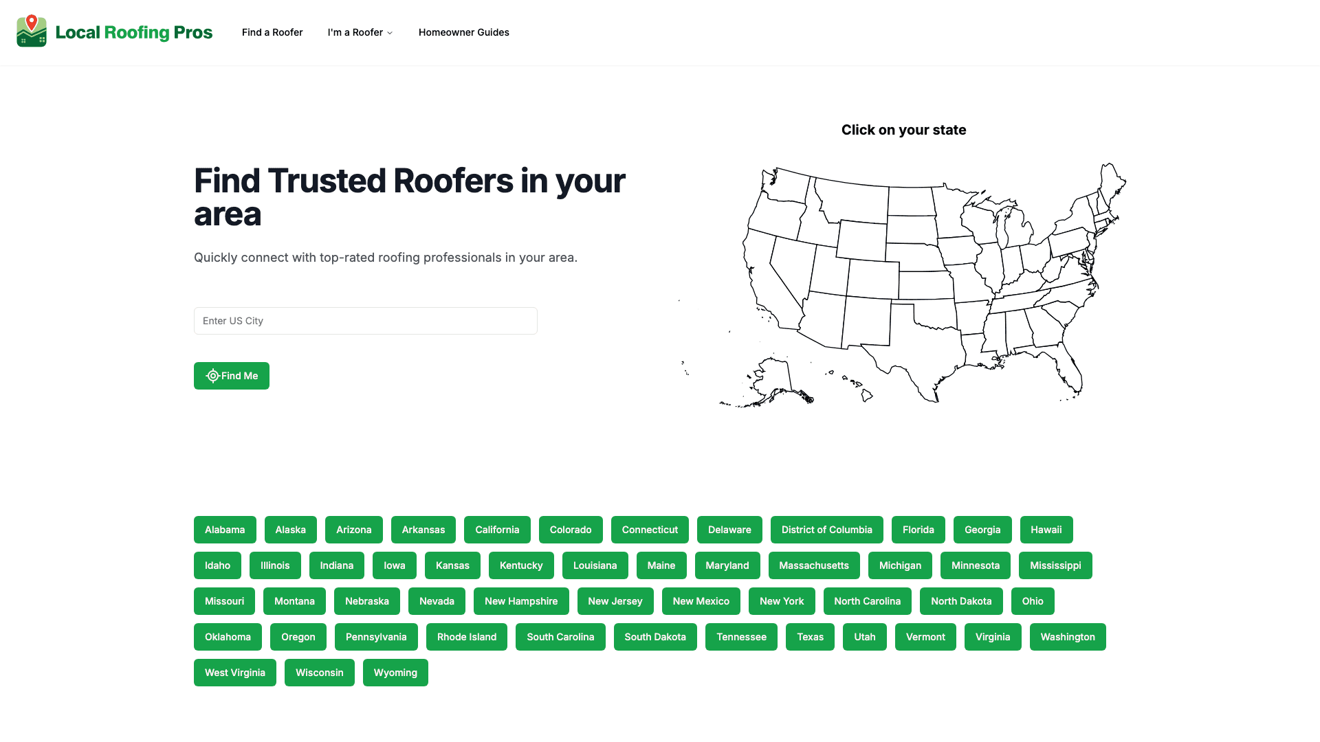 Local Roofing Pros — site screenshot