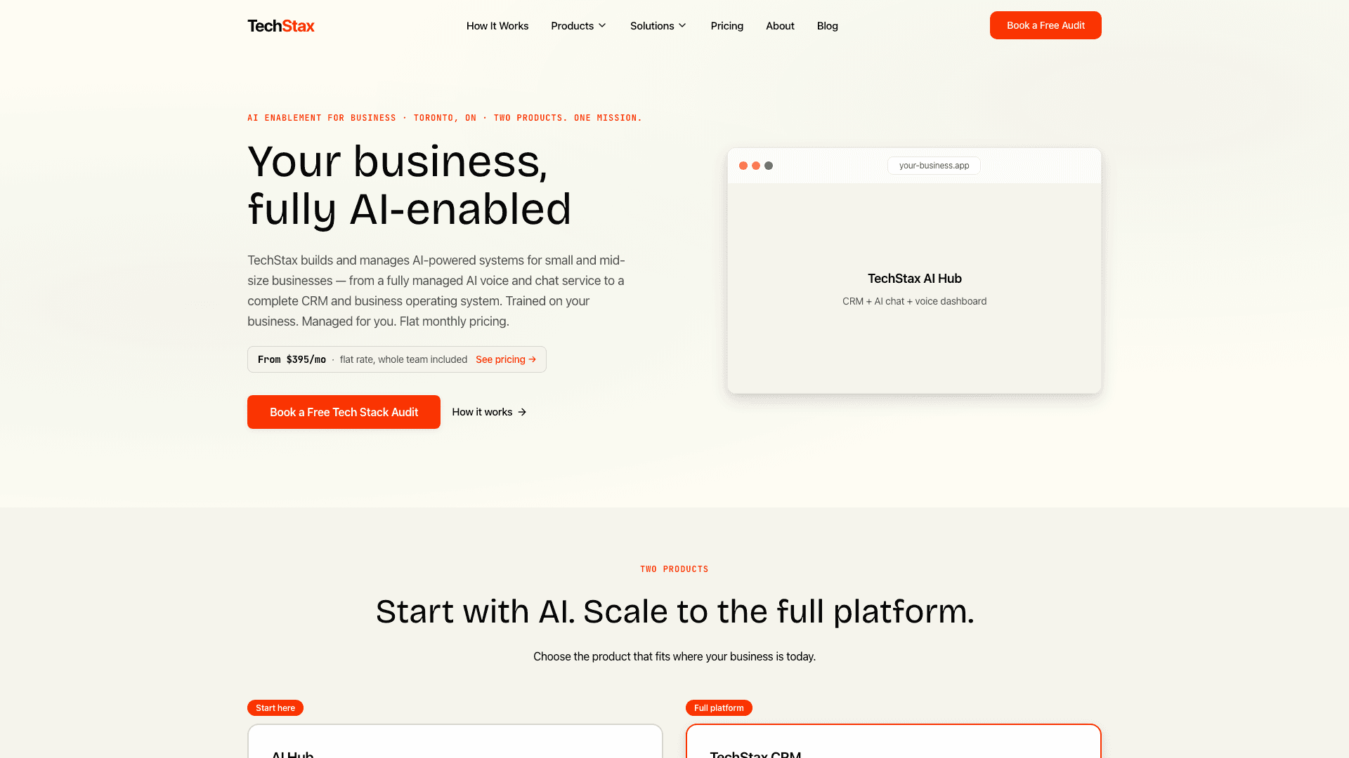 TechStax — site screenshot